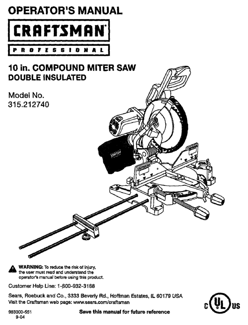Craftsman 315.212740 User manual Craftsman 315.212740 User manual