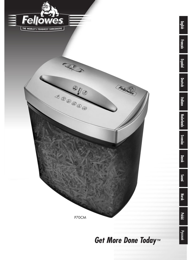 Fellowes POWERSHRED P70CM manual