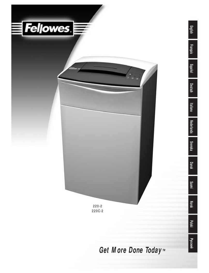 Fellowes 220-2 User manual