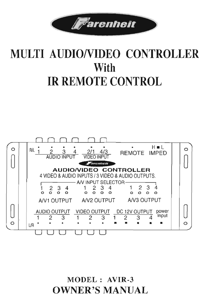 Farenheit AVIR-3 owner's manual