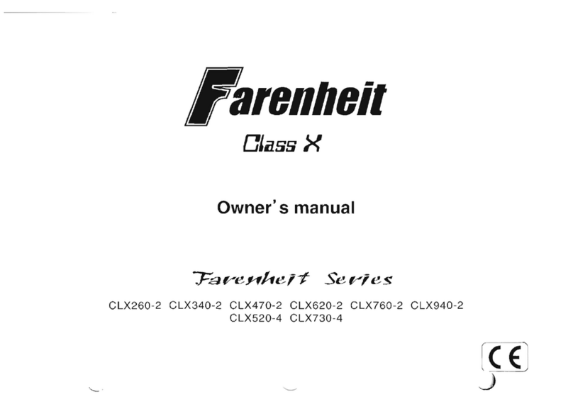 Farenheit CLX260-2 owner's manual