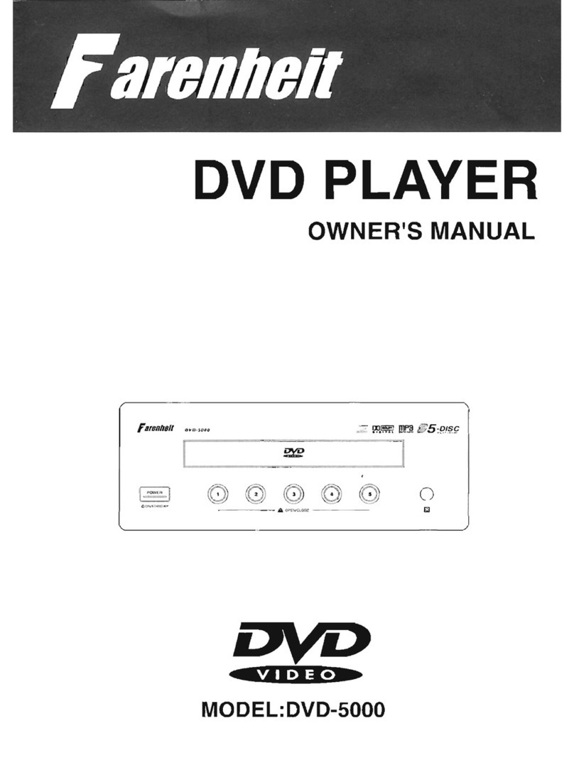 Farenheit DVD-5000 owner's manual
