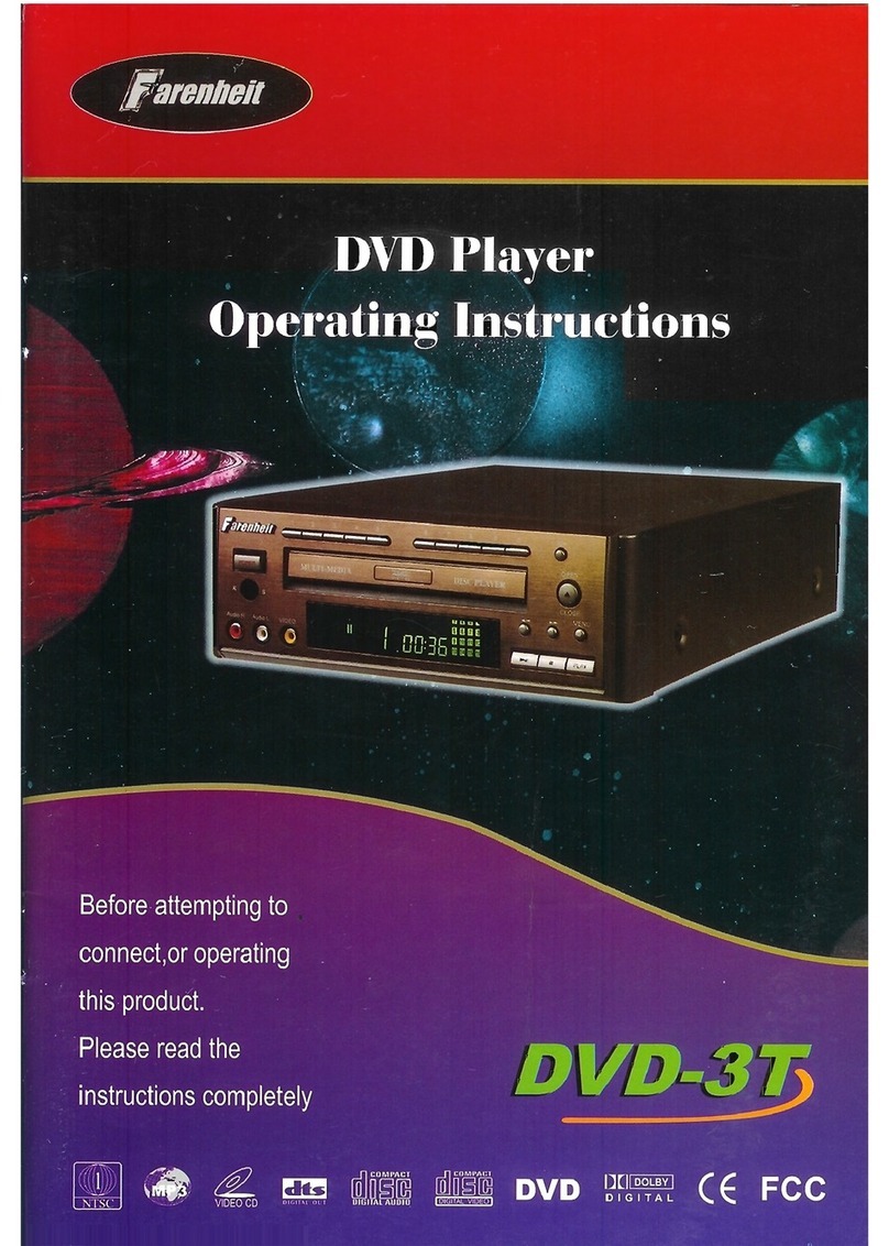 Farenheit DVD-3T operating instructions