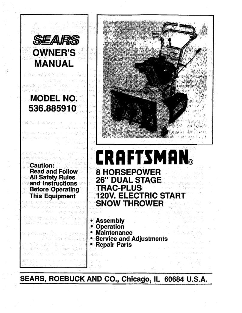 Craftsman 536.885910 owner's manual