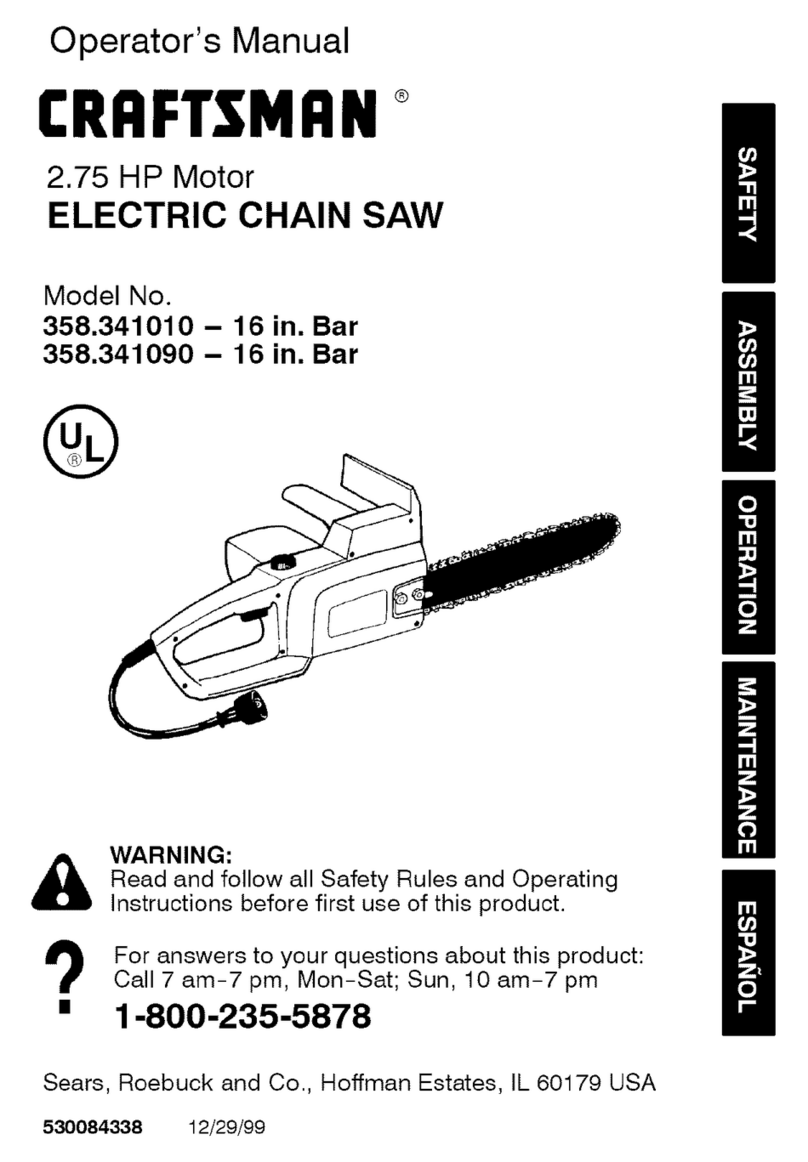 Craftsman 358.341010 Operator's manual