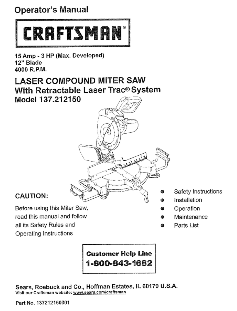 Craftsman 137.212150 Operator's manual
