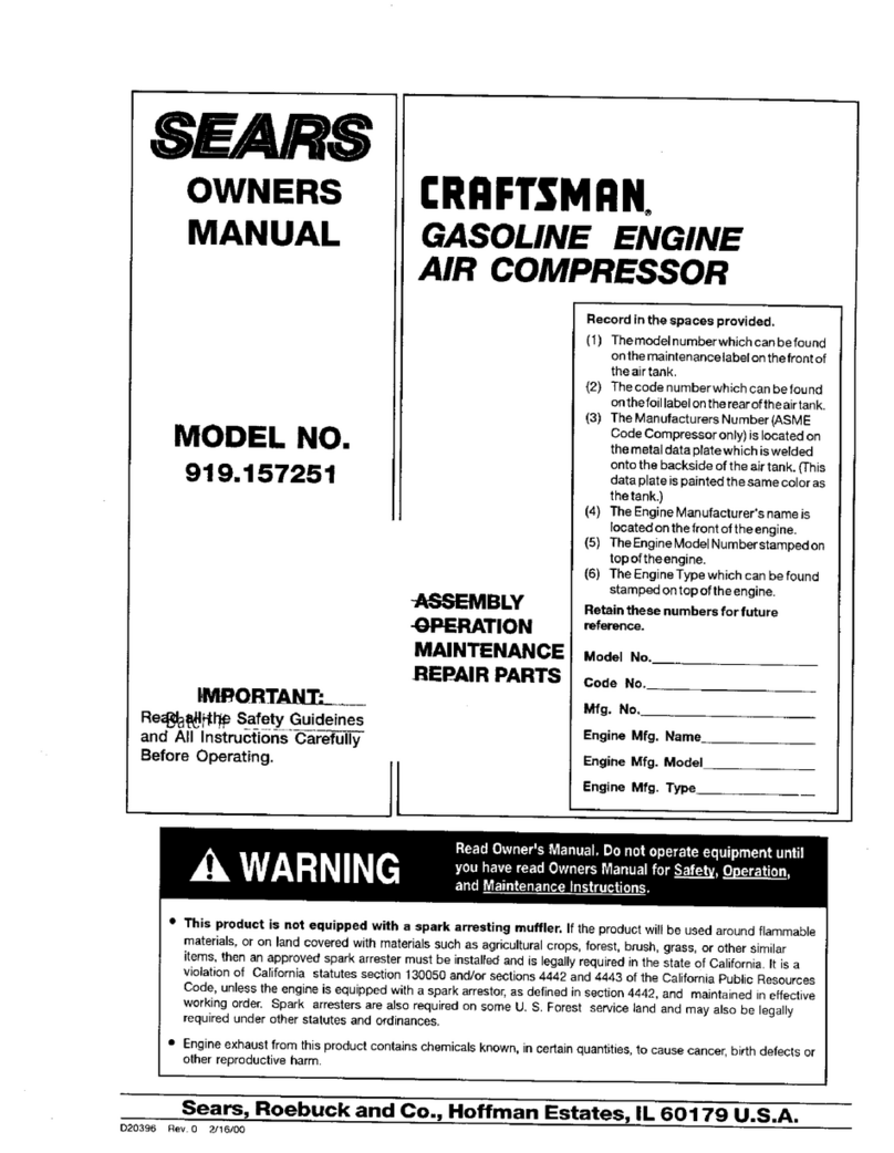 Craftsman 919.157251 User manual Craftsman 919.157251 User manual