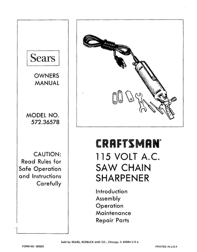 Craftsman 572.36578 owner's manual