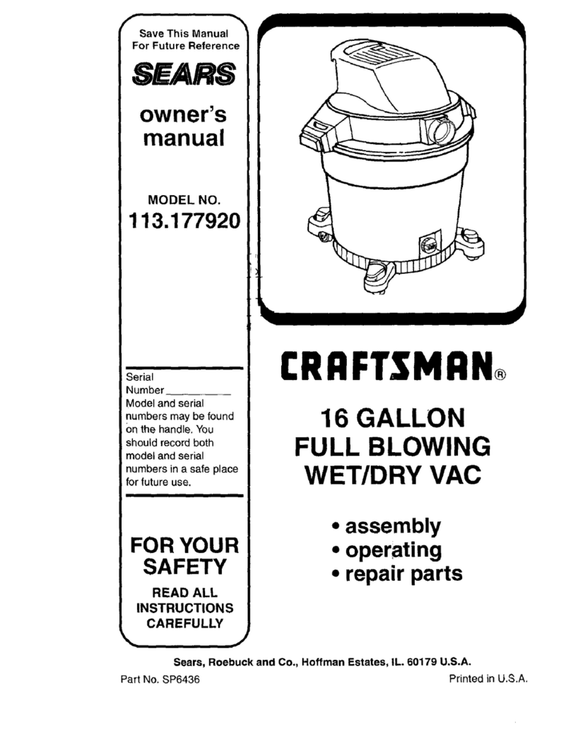Craftsman 113.177920 User manual