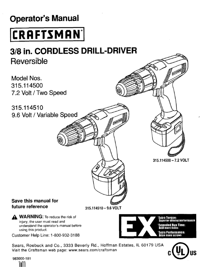 Craftsman 315.114500 User manual