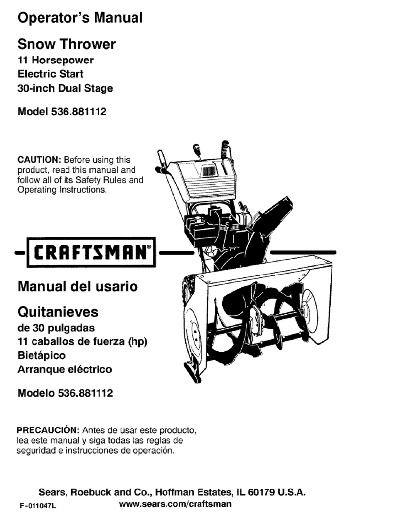 Craftsman 536.881112 Operator's manual