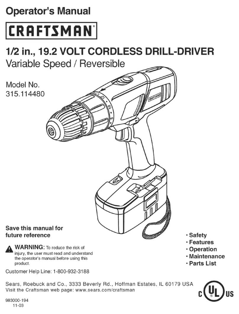 Craftsman 315.114480 Operator's manual