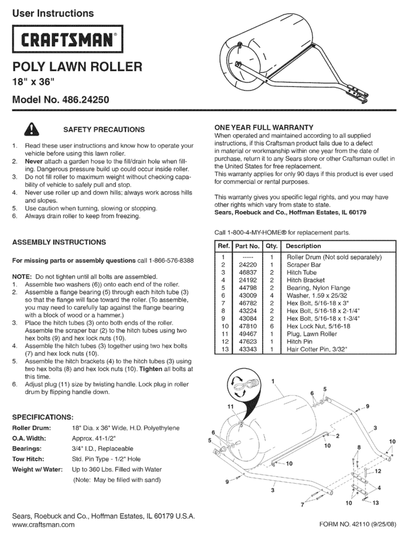 Craftsman 486.24250 User manual