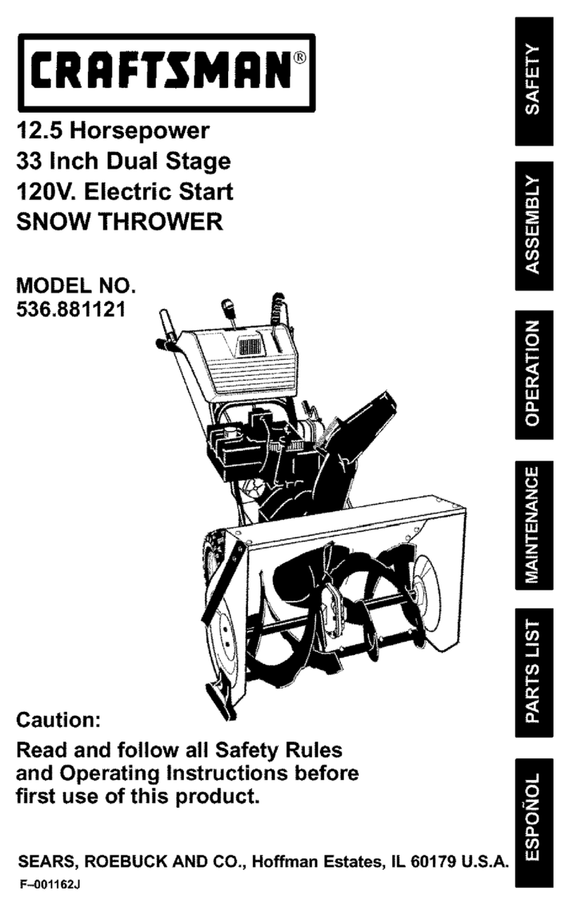 Craftsman 536.881121 owner's manual