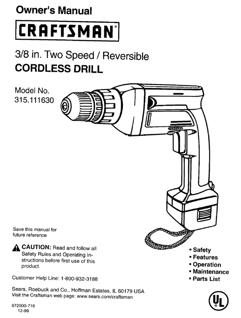 Craftsman 315.111630 owner's manual