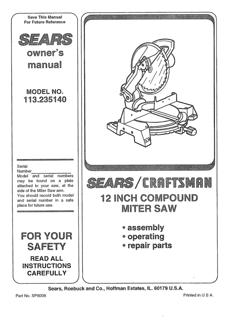 Craftsman 113.235140 User manual