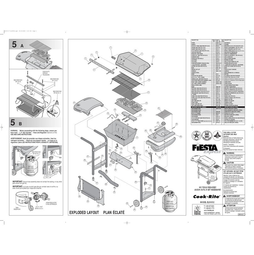 Fiesta Cook-Rite EL30052 Use and care instructions