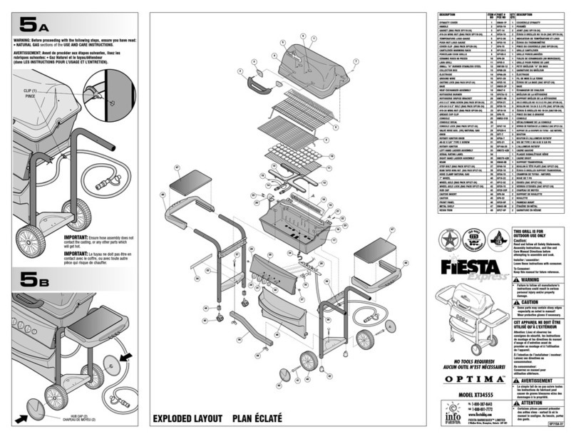 Fiesta OPTIMA XT34555 Assembly instructions