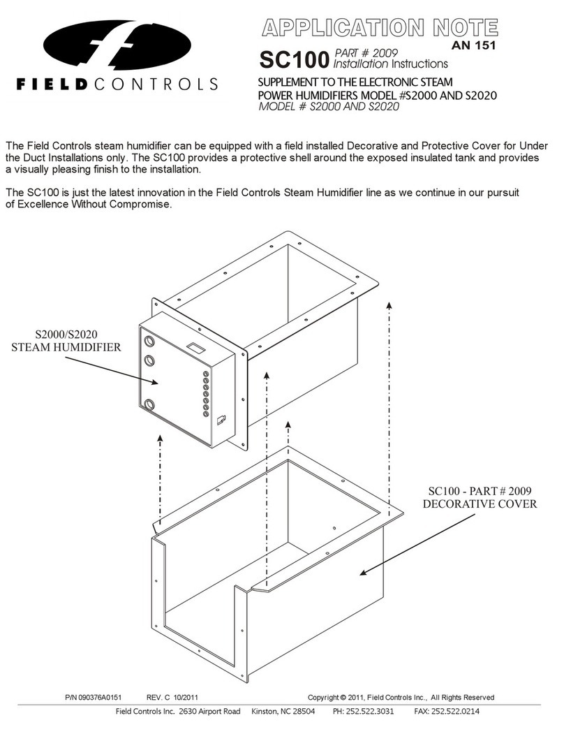 Field Controls SC100 User manual