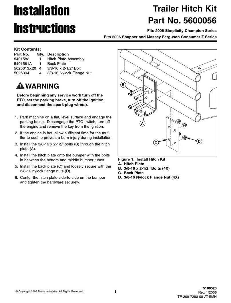 Ferris 5600056 installation instructions