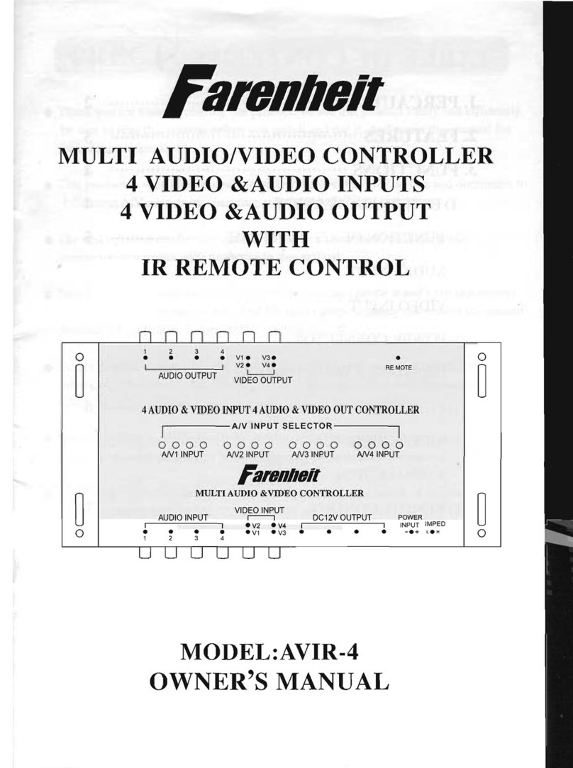 Farenheit AVIR-4 owner's manual