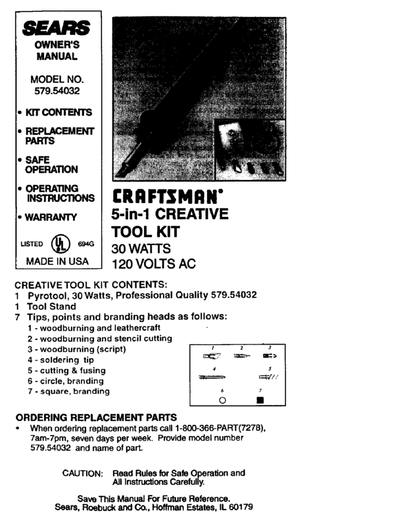 Craftsman 579.54032 owner's manual