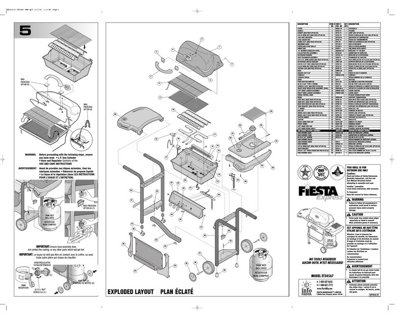 Fiesta ET34567 Use and care instructions