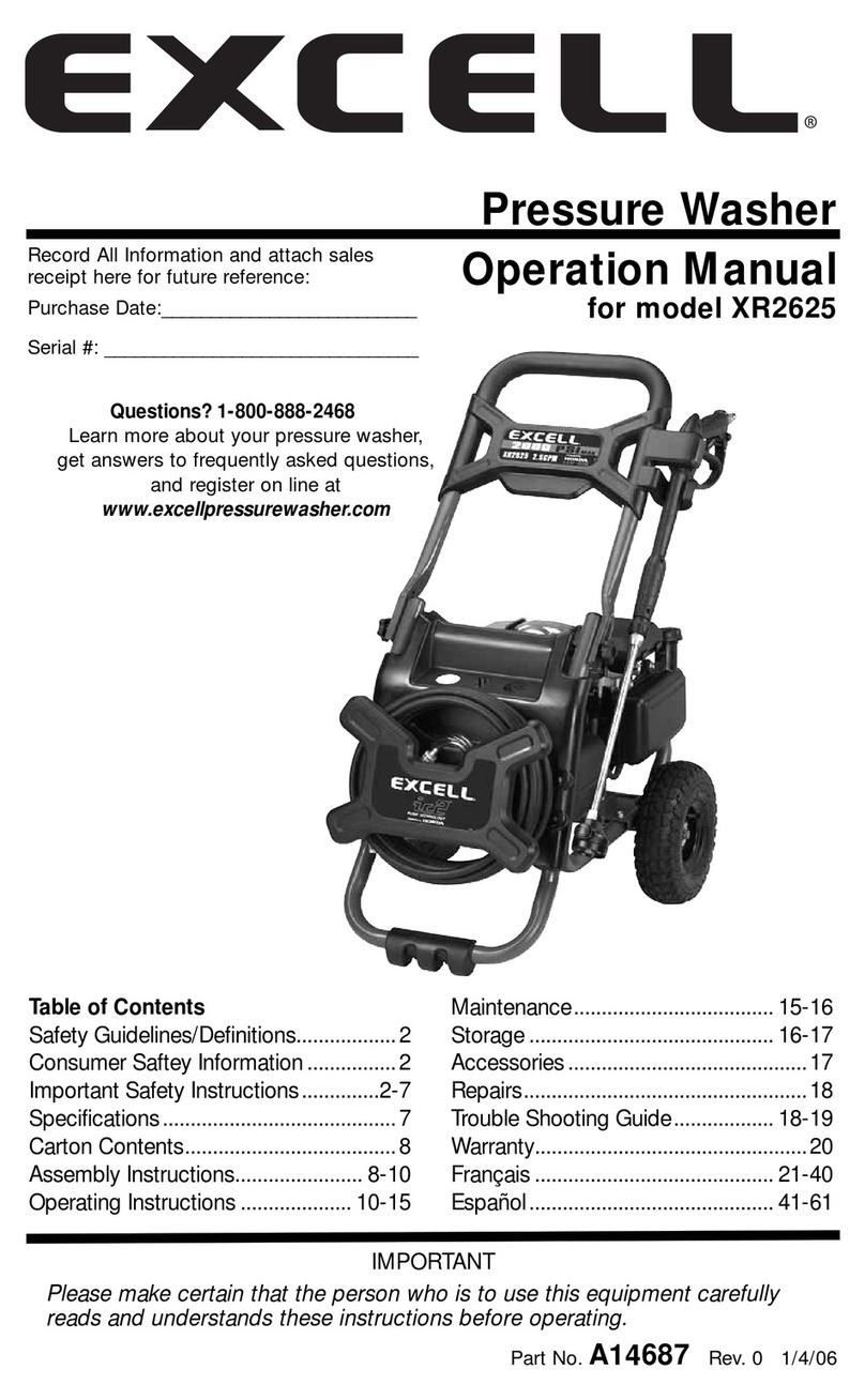 Excell Excell XR2625 User manual