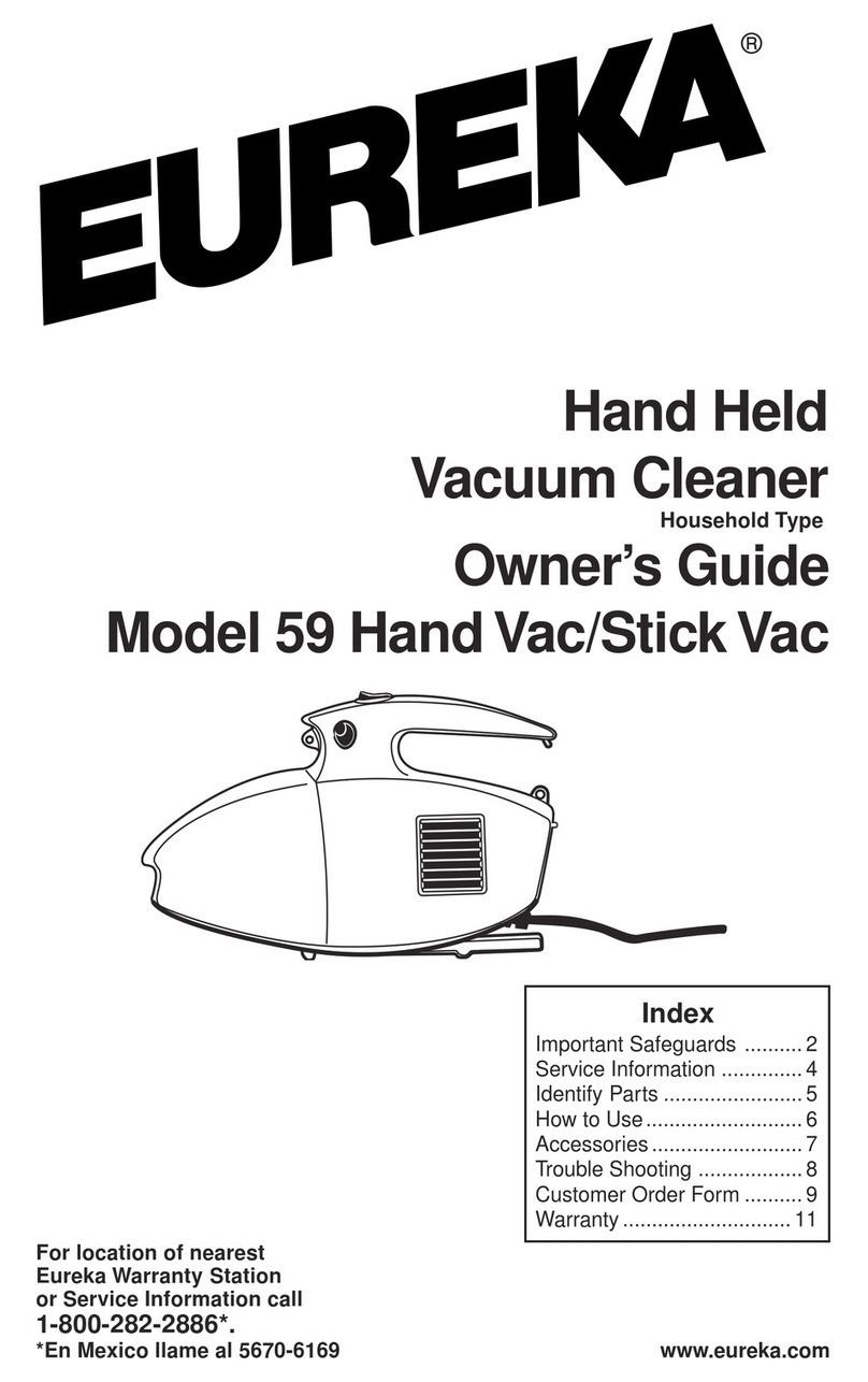 Eureka 59 User manual