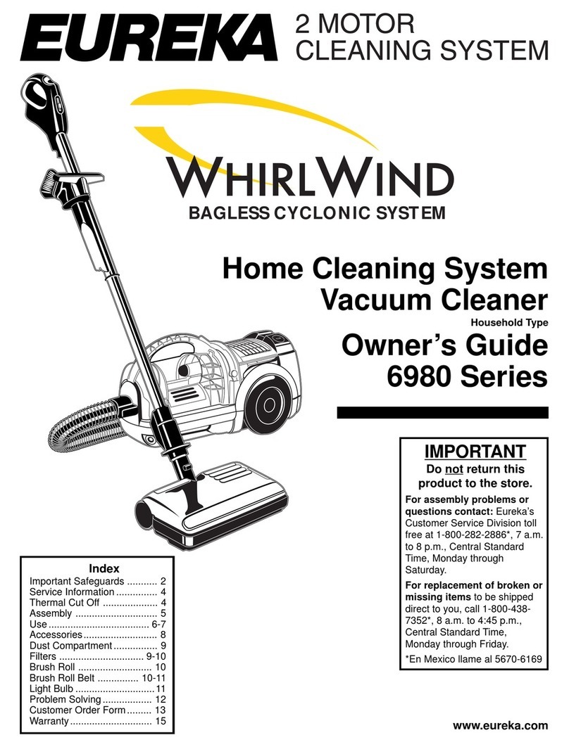 Eureka 6980 Series owner's guide