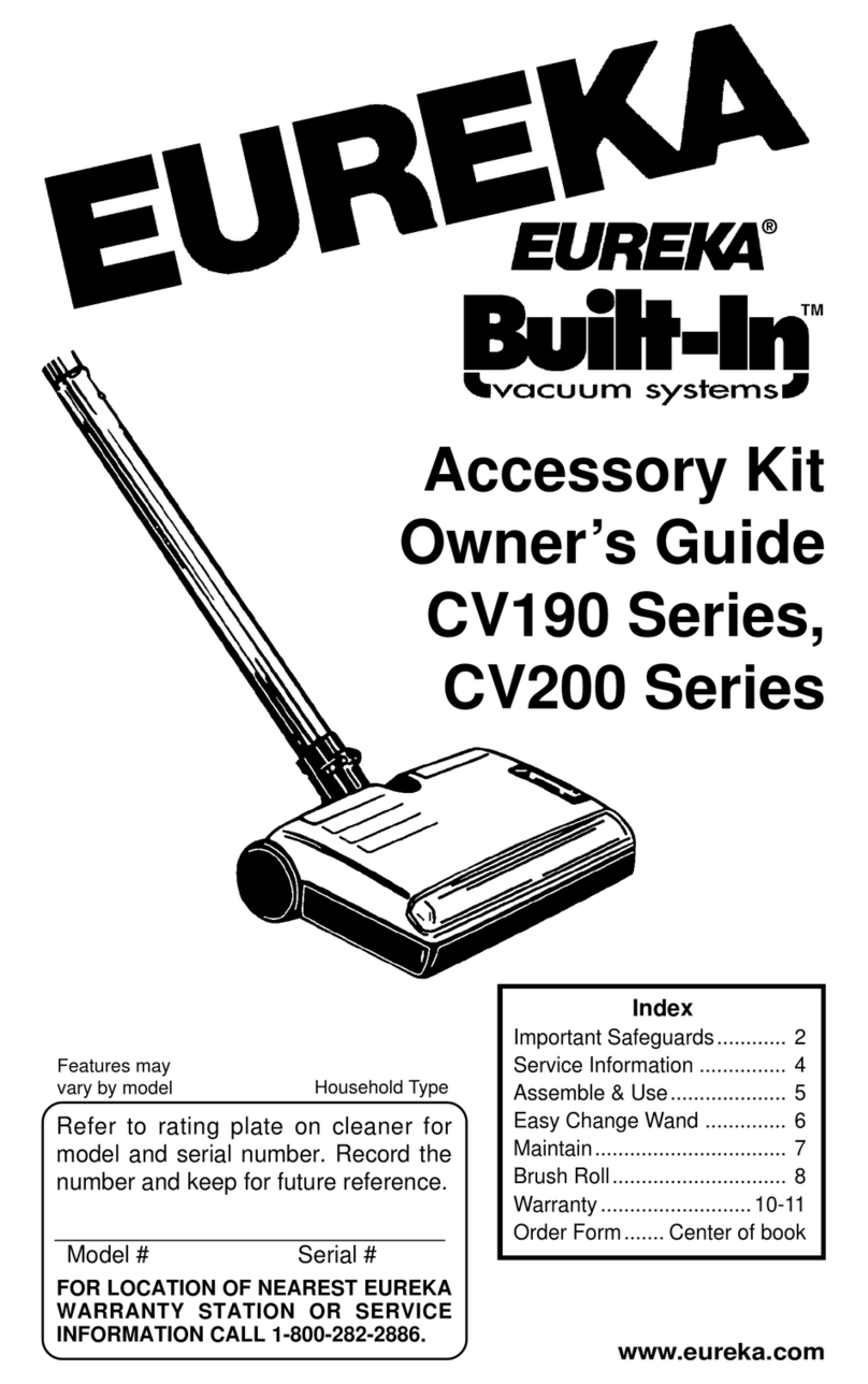 Eureka CV190 Series owner's guide