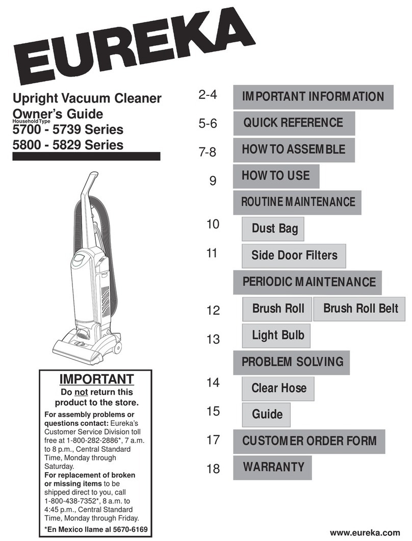 Eureka 5700-5739 Series User manual