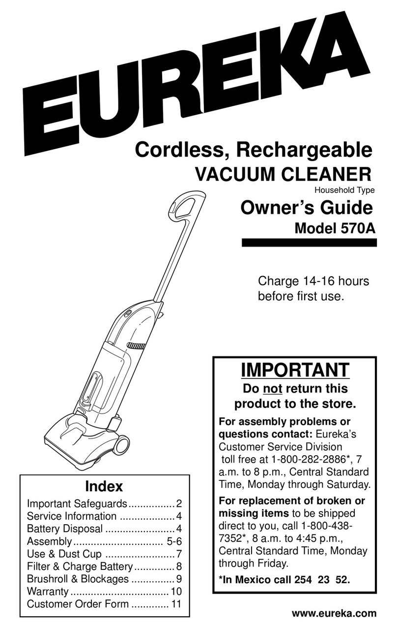 Eureka 570A owner's guide