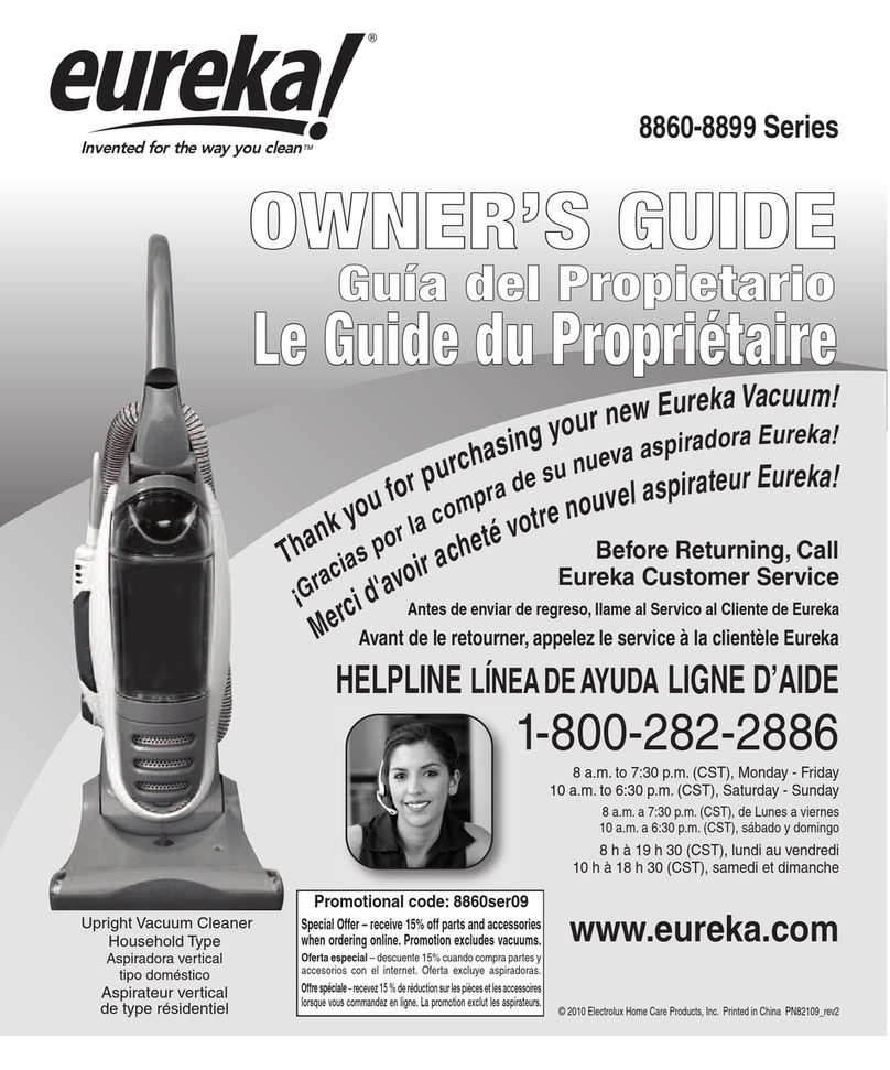 Eureka 8860 Series owner's guide