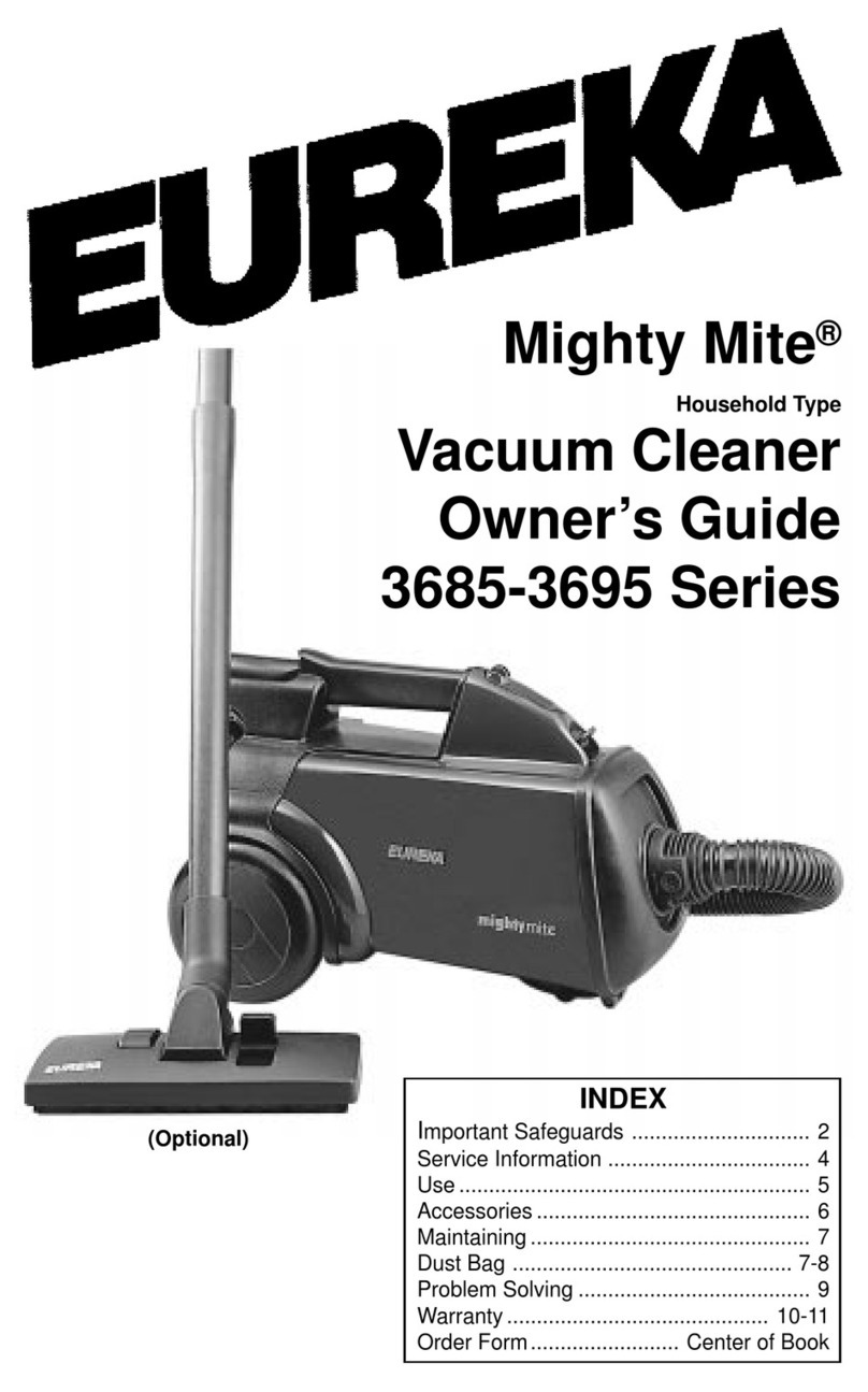 Eureka 3685 Series owner's guide
