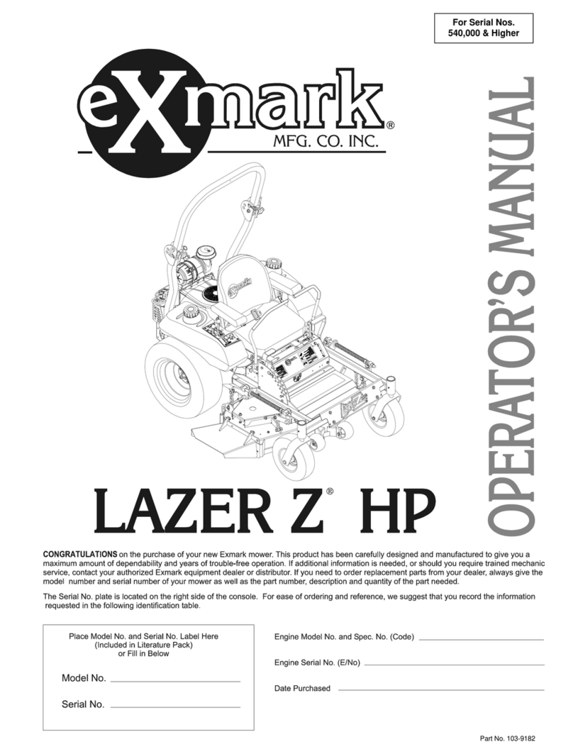 Exmark Lazer Z HP User manual Exmark Lazer Z HP User manual