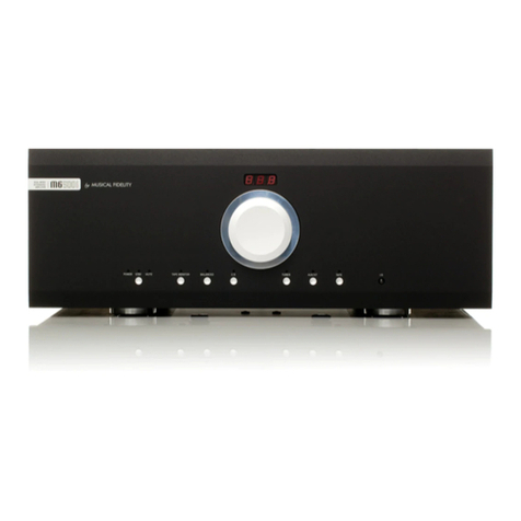 Musical Fidelity M6 500I Instructions for use