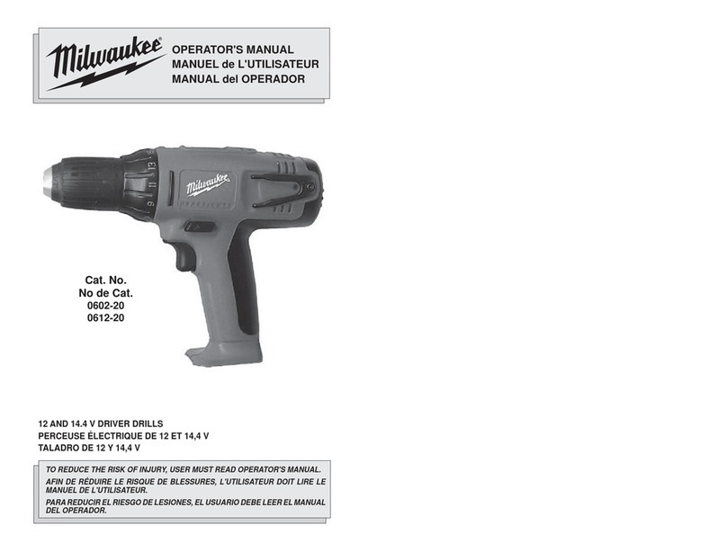 Milwaukee 0612-20 User manual