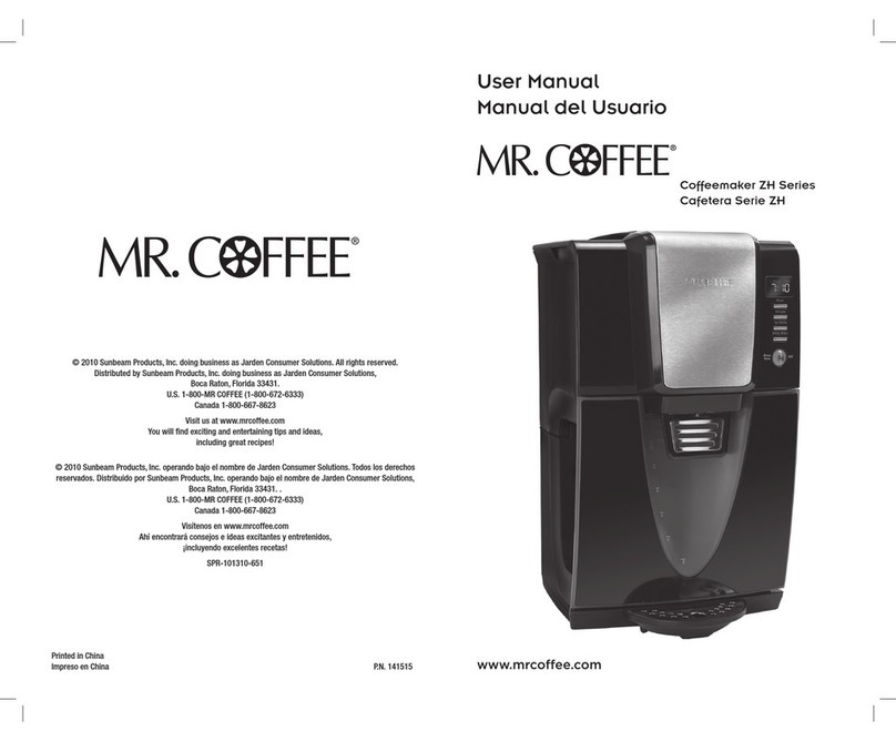 Mr. Coffee ZH series user manual
