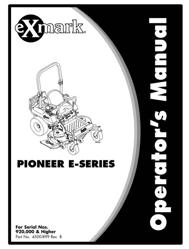 Exmark PIONEER E-SERIES Operators User manual
