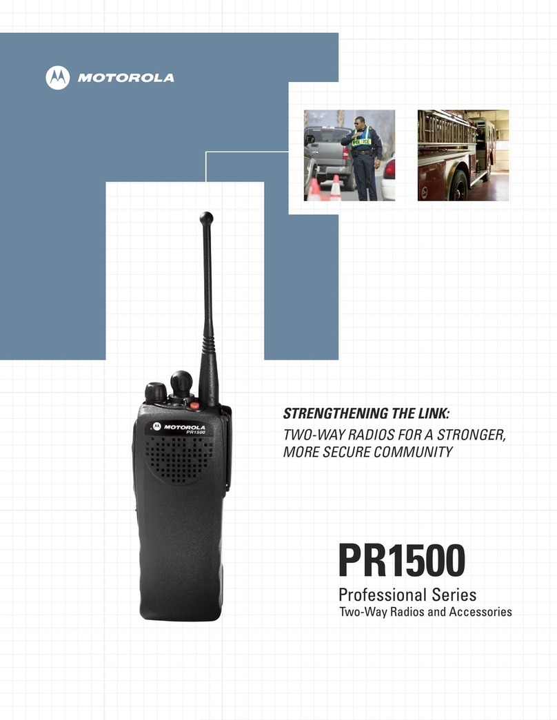 Motorola PR1500 User manual