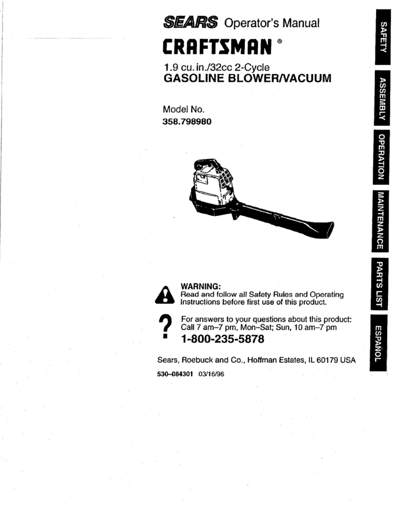 Craftsman 358.798980 Operator's manual