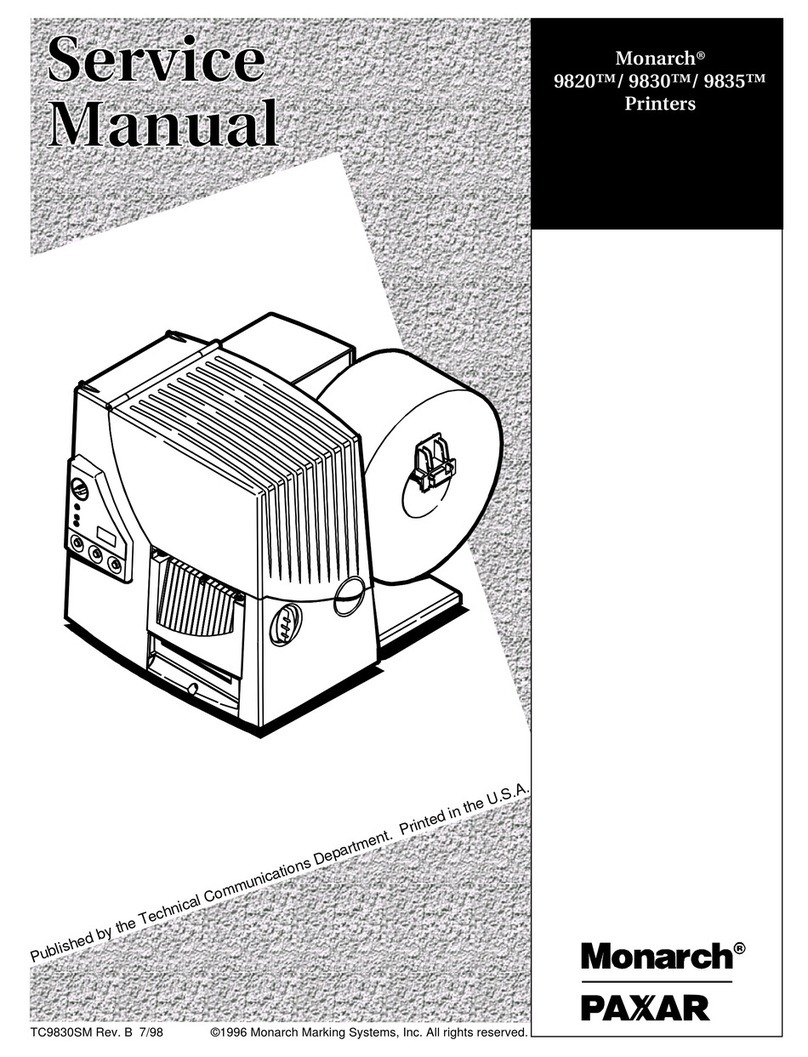 Monarch 9820 User manual