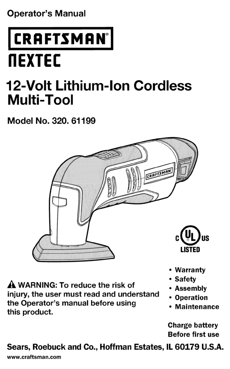 Craftsman Nextec 320.61199 User manual