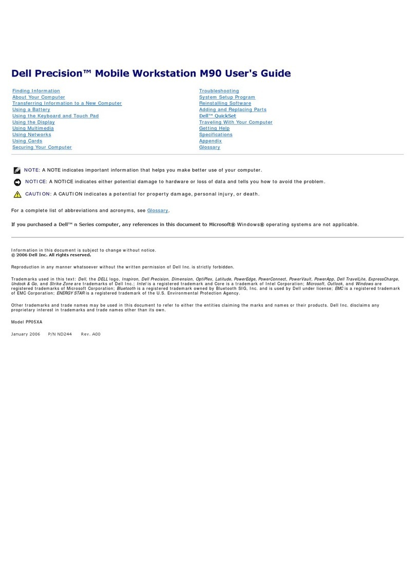 Dell Precision M90 user guide