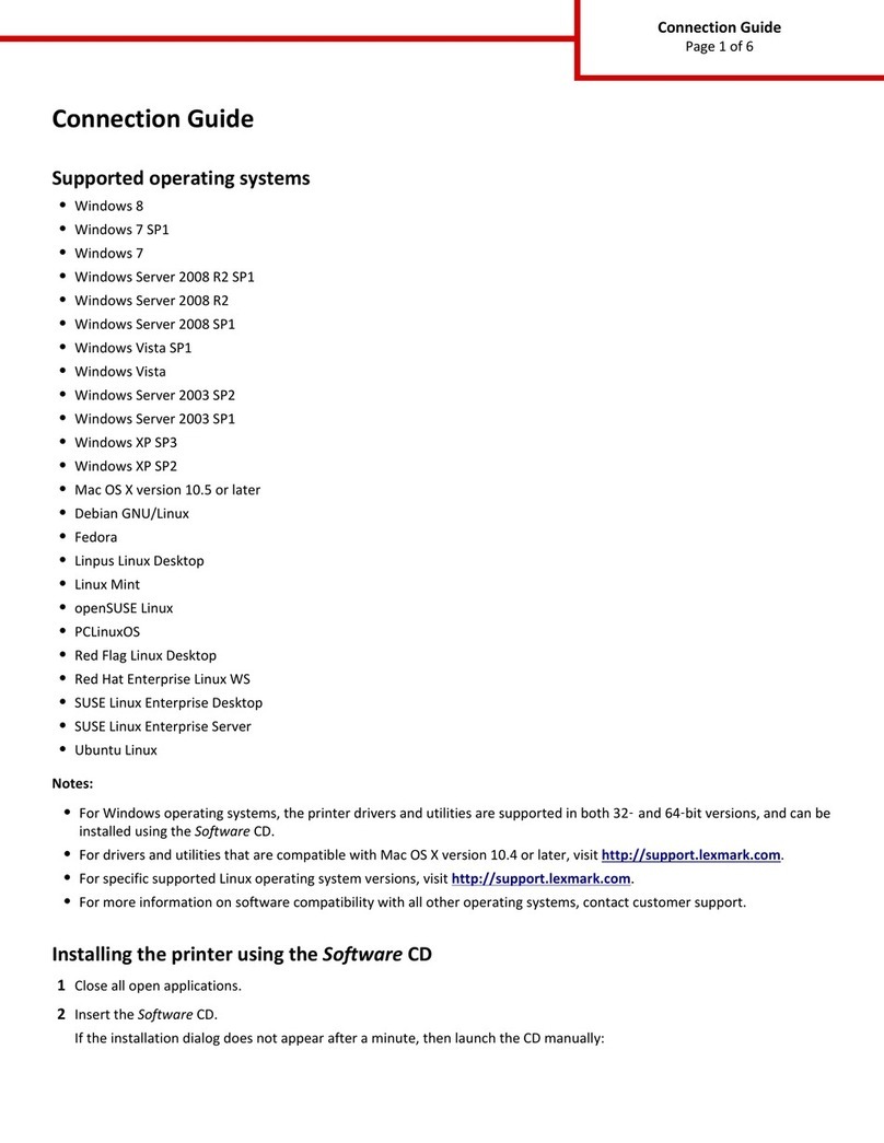 Lexmark M1145 Connection guide