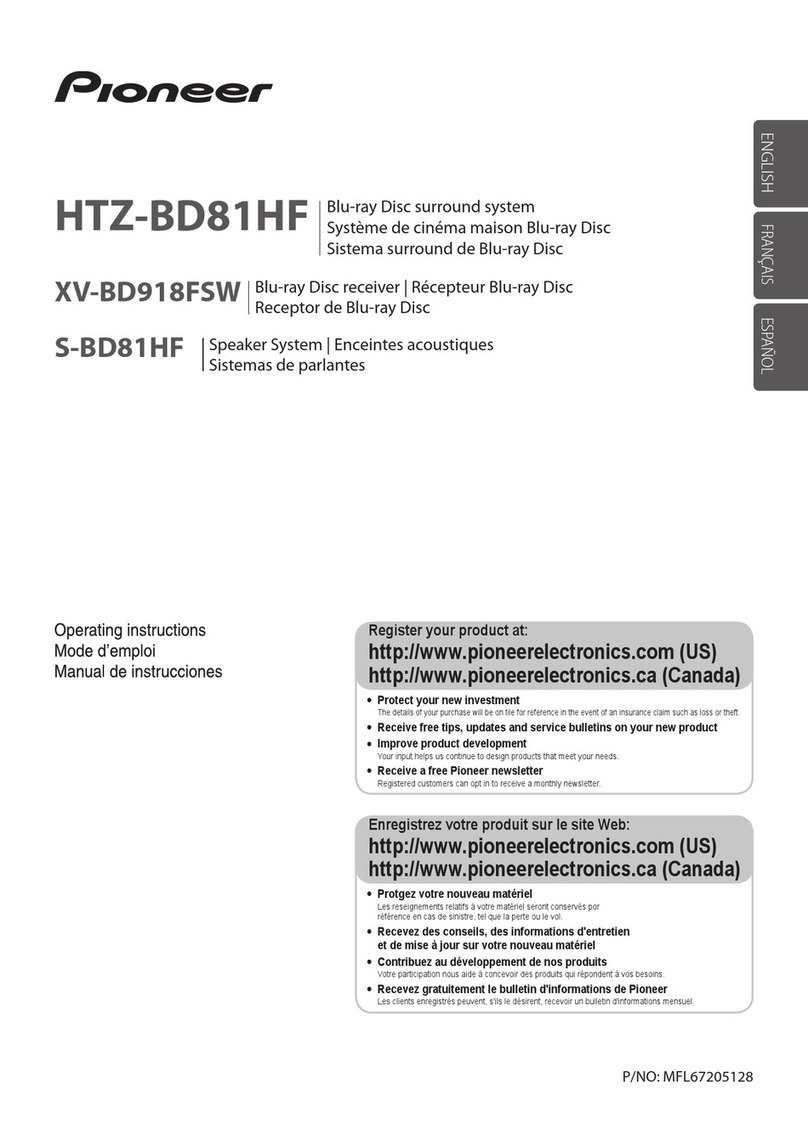 Pioneer HTZ-BD81HF User manual