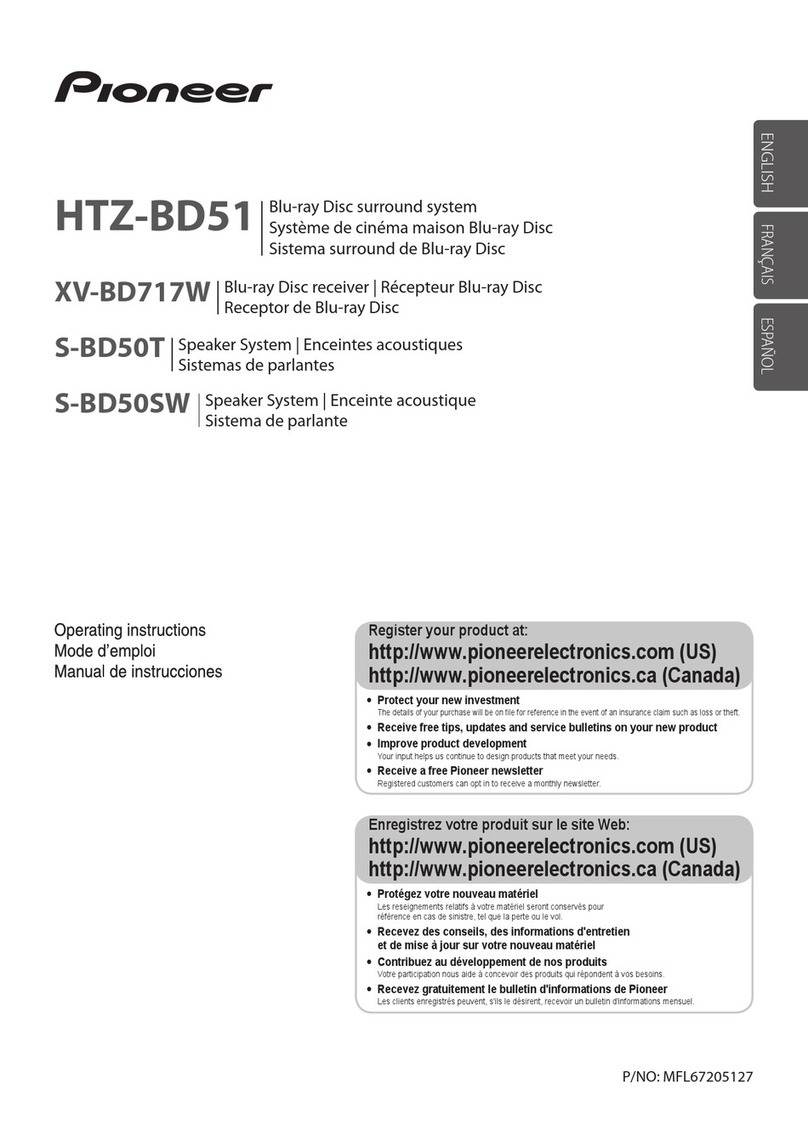Pioneer HTZ-BD51 User manual