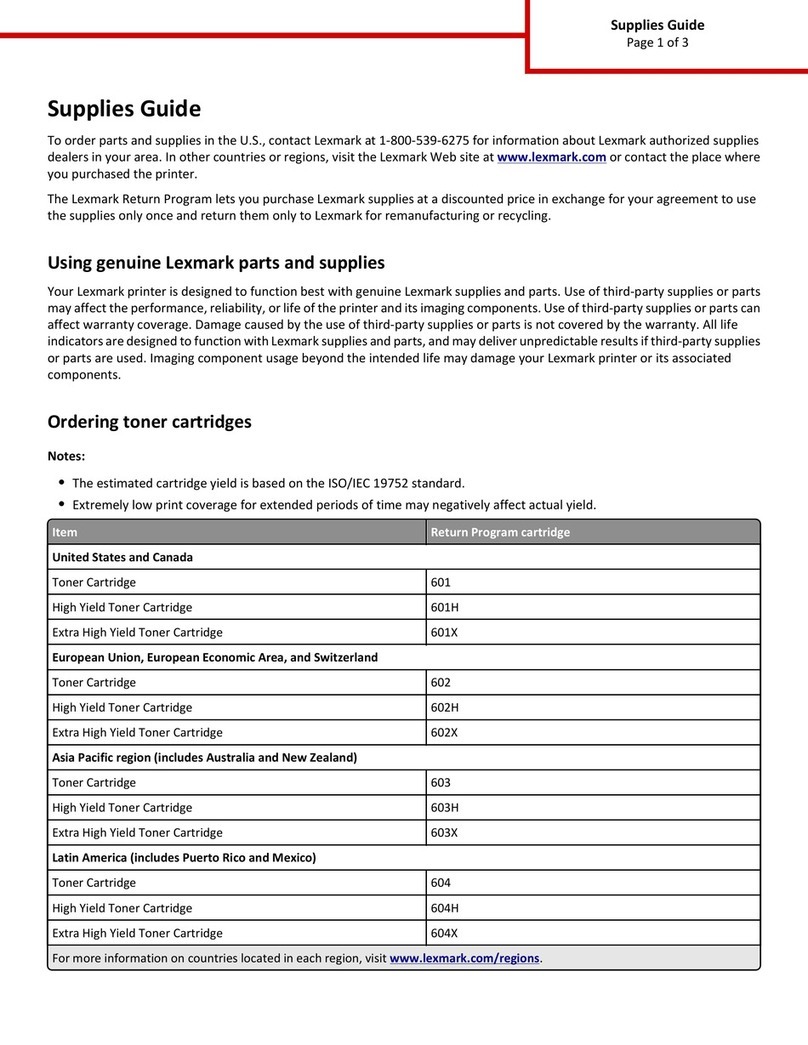 Lexmark MX610 Series User manual Lexmark MX610 Series User manual