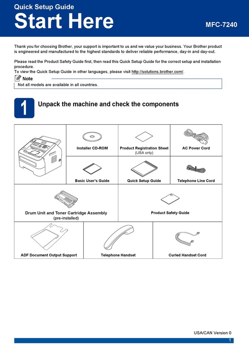 Brother MFC-7240 User manual Brother MFC-7240 User manual
